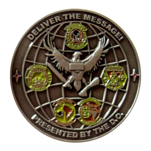 548 OSS The Leading Edge DGS-2 Warhawks Challenge Coin - View 2