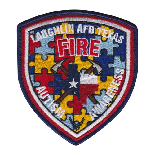 Laughlin AFB Fire Emergency Services Autism Awareness Patch