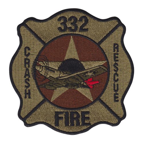 332 ECES Fire Crash Rescue Patch