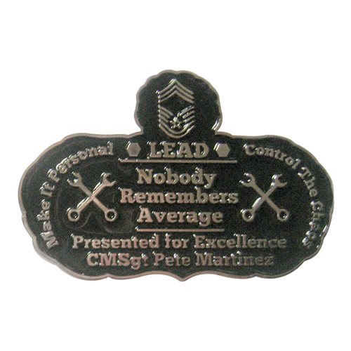MSgt Pete Martinez Command Chief Challenge Coin  - View 2