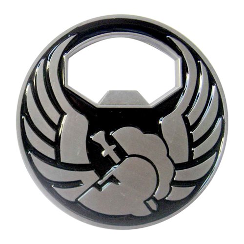 USAFA Sandhurst Team Bottle Opener Challenge Coin - View 2