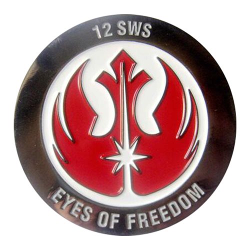 12 SWS Eyes of Freedom Challenge Coin