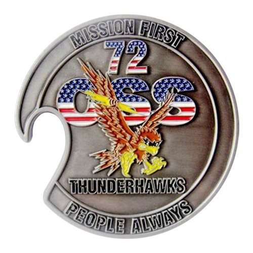 72 OSS Thunderhawks Bottle Opener Challenge Coin