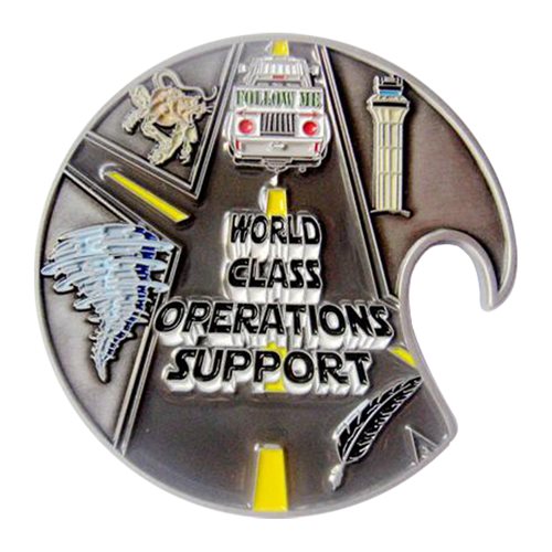 72 OSS Thunderhawks Bottle Opener Challenge Coin - View 2