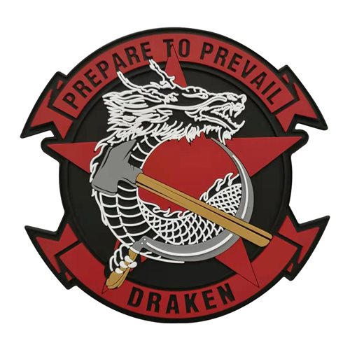 Draken Dragon Prepare to Prevail PVC Patch