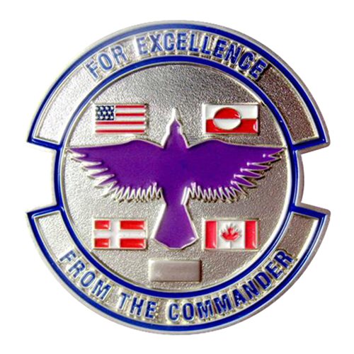 821 SS Commander with number Challenge Coin  - View 2