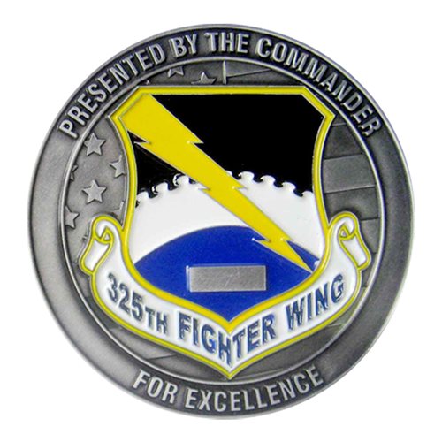 325 FW F-35 Commander Challenge Coin - View 2