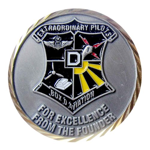 Box D Aviation LLC Challenge Coin - View 2