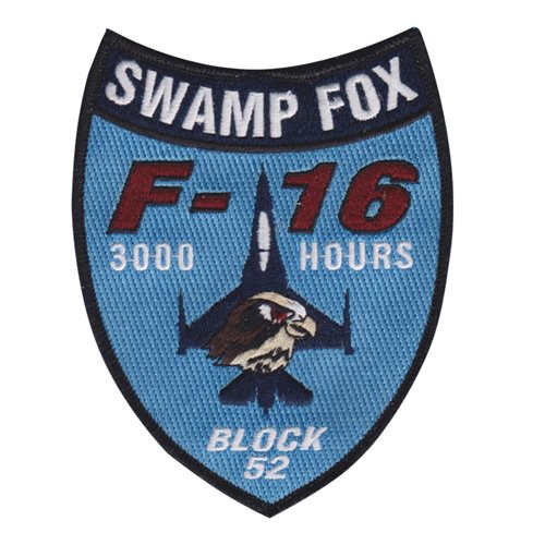157 FS Swamp Fox F-16 3000 Hours F-16 Patch