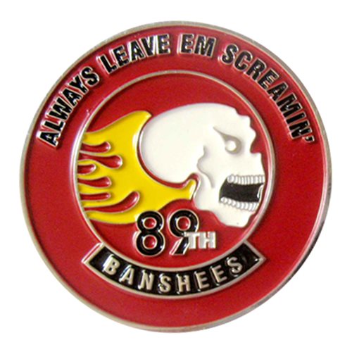 89 FTS Banshees Commander Challenge Coin