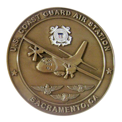 USCG Air Station Sacramento HC-27J Spartan Challenge Coin - View 2