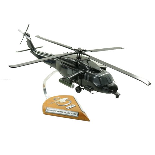 Sikorsky S-70 Armed Blackhawk Custom Helicopter Model - View 4