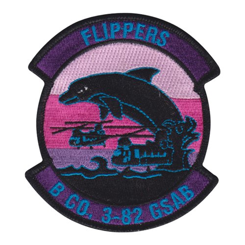 B Co 3-82 GSAB Flippers Patch
