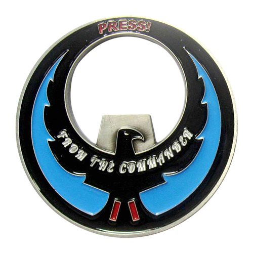 6 ATKS  Commander Bottle Opener Challenge Coin - View 2