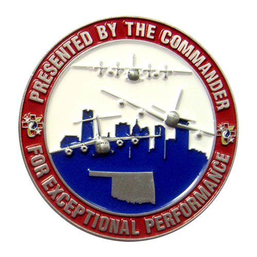 137 AES Commander Challenge Coin - View 2