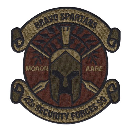 22 SFS Bravo Spartans OCP Patch