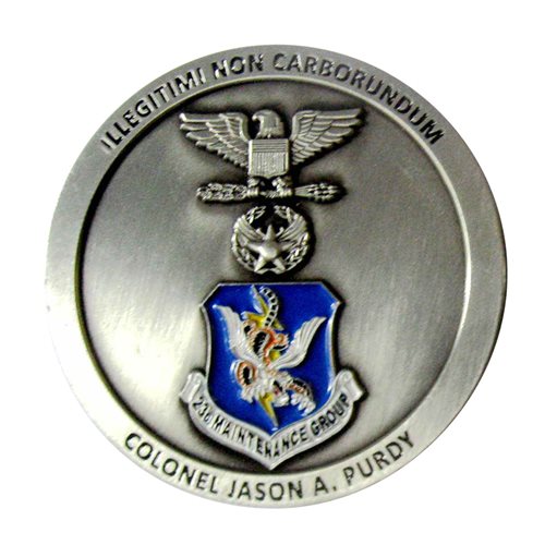 23 MXG Colonel Jason A. Purdy Challenge Coin