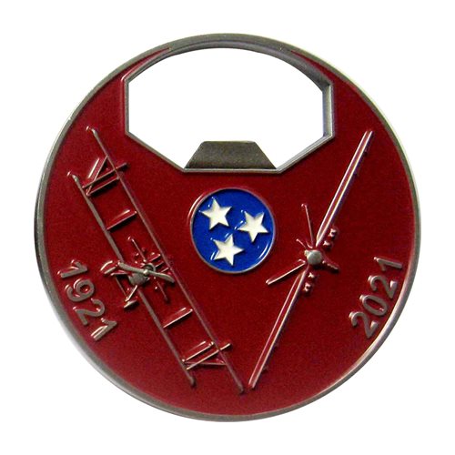 105 ATKS Centennial Bottle Opener Challenge Coin - View 2