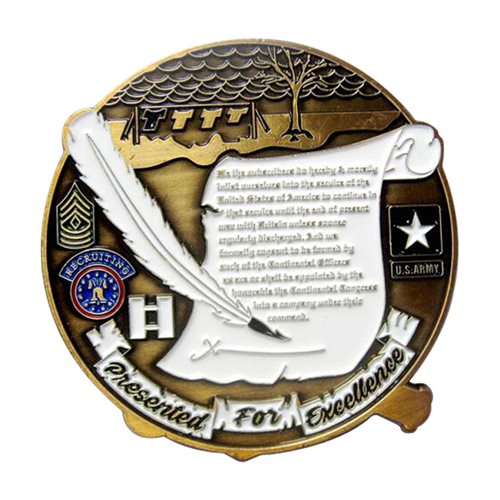 Suffolk Spy Ring Chief First Sergeant Challenge Coin - View 2