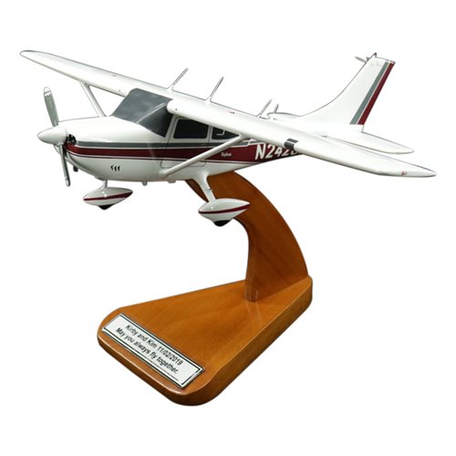Details about   Cessna 182 Sky Service Solid Mahogany Wood Handcrafted Display Airplane Model