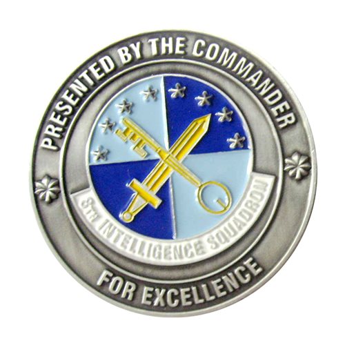 8 IS Trident Focus Commander Challenge Coin - View 2