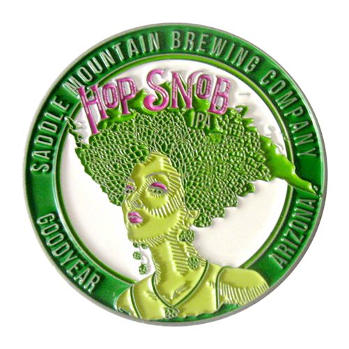 Saddle Mountain Brewing Company Hop Snob Challenge Coin - View 2