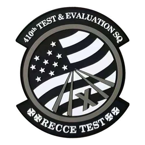 410 TES Black and White PVC Patch
