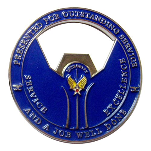 AFELM USFK Commander Bottle Opener Challenge Coin - View 2