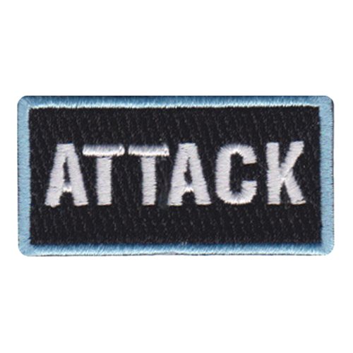 29 ATKS Attack Blue Border Pencil Patch