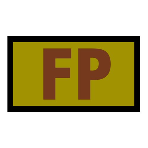 FP Duty Identifier Black Border OCP Patch