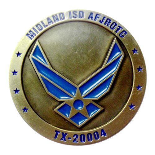 AFJROTC Midland ISD Challenge Coin - View 2