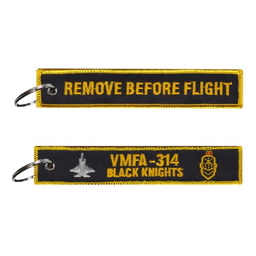 VMFA-314 Black Knights RBF Key Flag