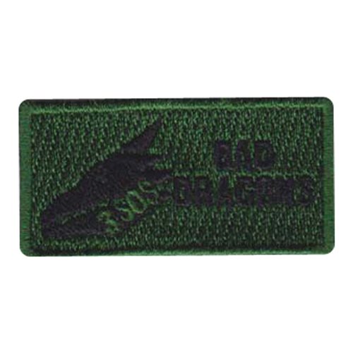 3 SOS Bad Dragons Black and Green Pencil Patch