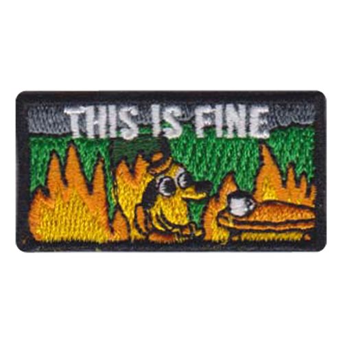 60 AES This is fine Pencil Patch