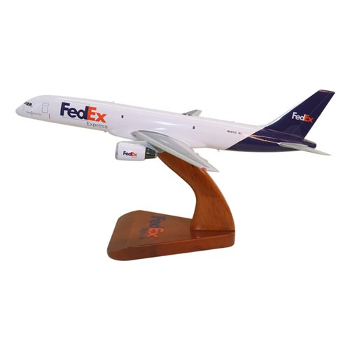 1:200 24CM Fedex B757-200 Commerce Airplane Plane ABS Plastic Assembled Model 