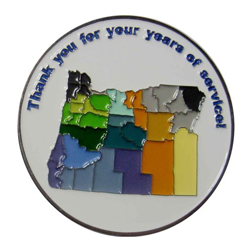 Oregon Association of Education Service Districts Challenge Coins - View 2