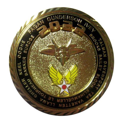 F-22 Demo Team 2022 Gold Challenge Coin - View 2