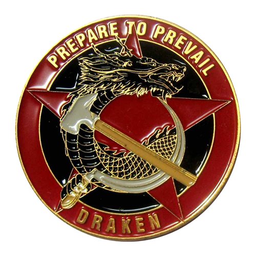 Draken 5 Years of Service Award Challenge Coin