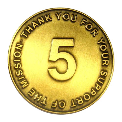 Draken 5 Years of Service Award Challenge Coin - View 2