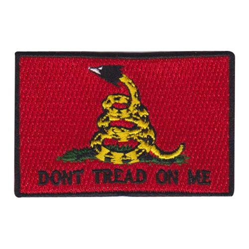 Gadsden - Don't Tread On Me Patch - Black-Red