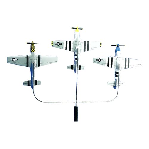 The HorsemenP-51 Custom Airplane Model Briefing Sticks - View 3