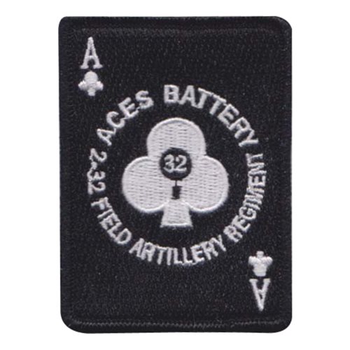 2-32 Field Artillery Regiment Aces Battery Patch