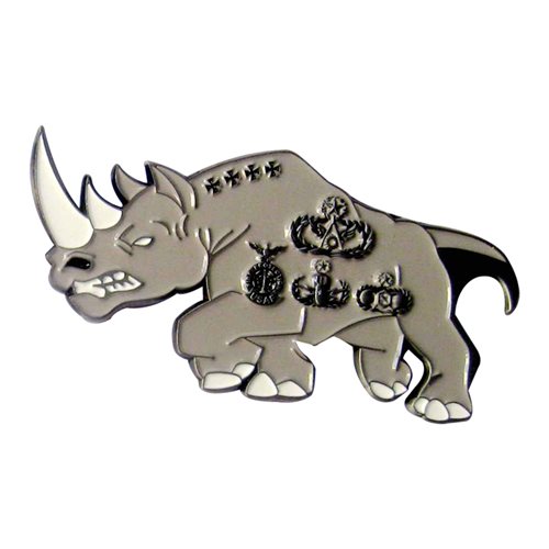 9 CES Rhino Chief Bottle Opener Challenge Coin