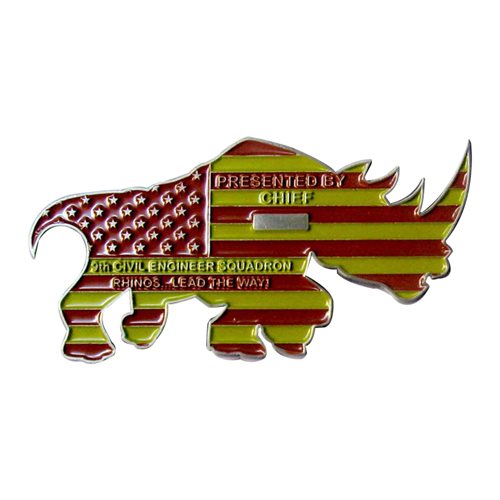 9 CES Rhino Chief Bottle Opener Challenge Coin - View 2