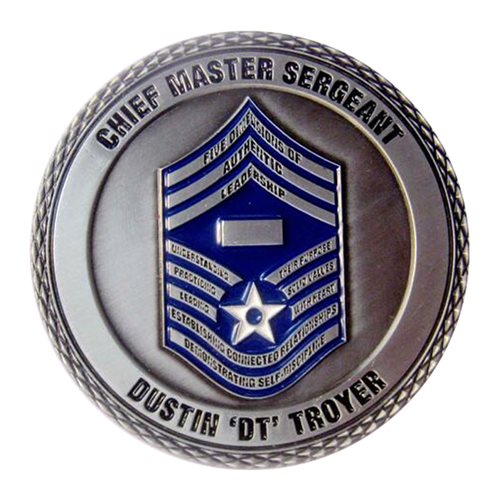 USAF If You Want To Go Fast Command Chief  Challenge Coin - View 2