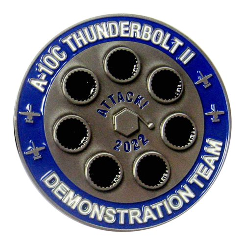 A-10 Demo Team 2022 Challenge Coin - View 2