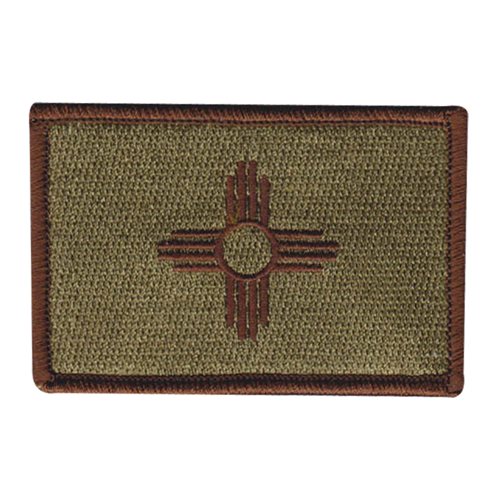 New Mexico State Flag Spice Brown Border OCP Patch