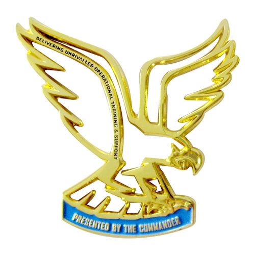 341 OSS Screaming Eagles Commander Challenge Coin - View 2