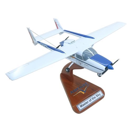 Cessna 337 Skymaster Mahogany Wood Wooden Private Pilot Airplane Aviation Model 
