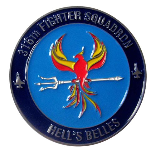 316 FS Commander Challenge Coin | 316th Fighter Squadron Coins